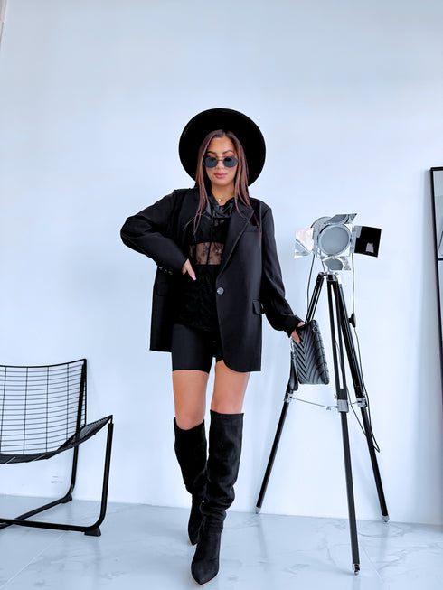 Lace T-shirt "BLACKNESS"